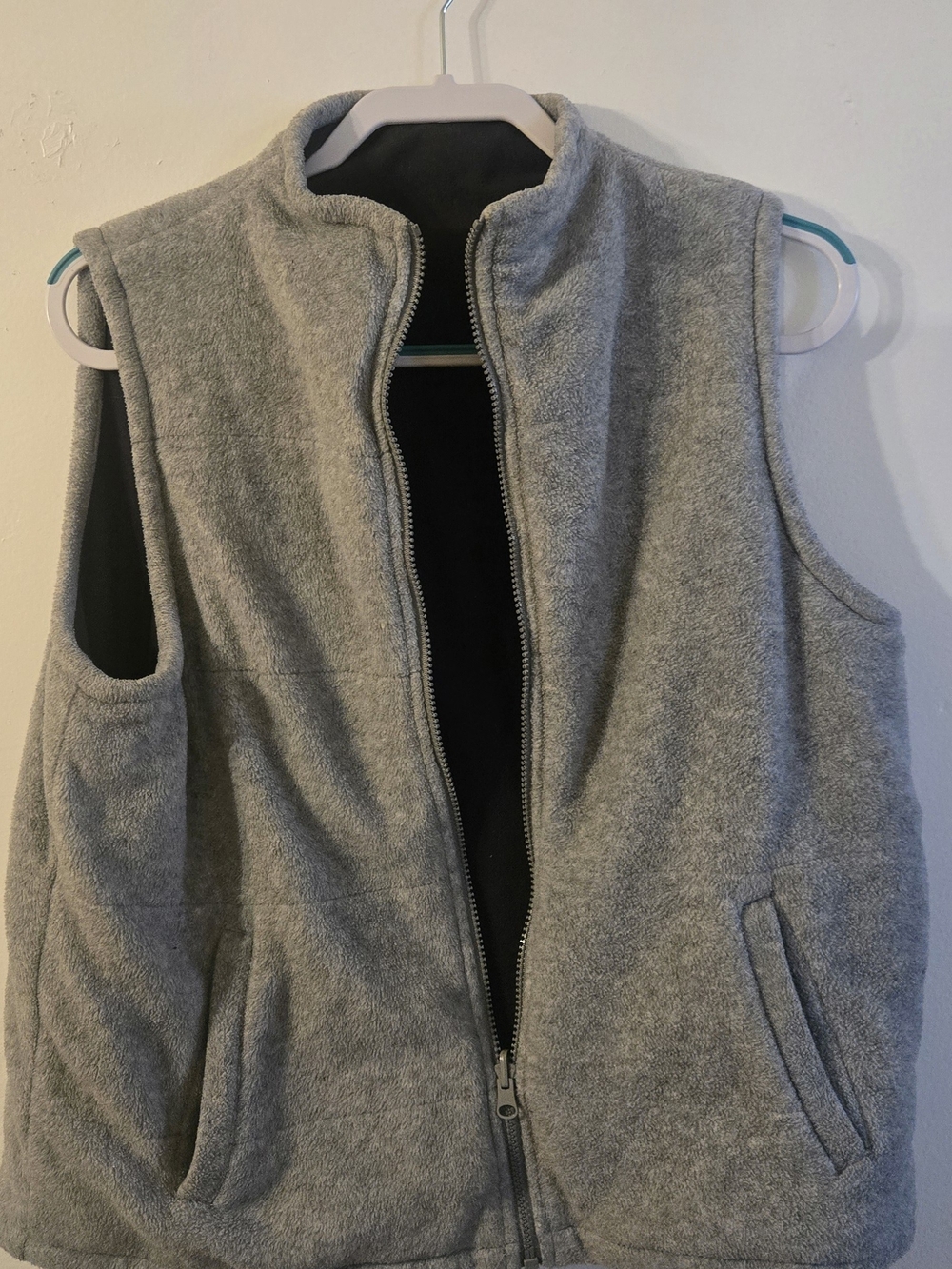Grey Fleece Zip Vest - Casual Layering Ralph Lauren